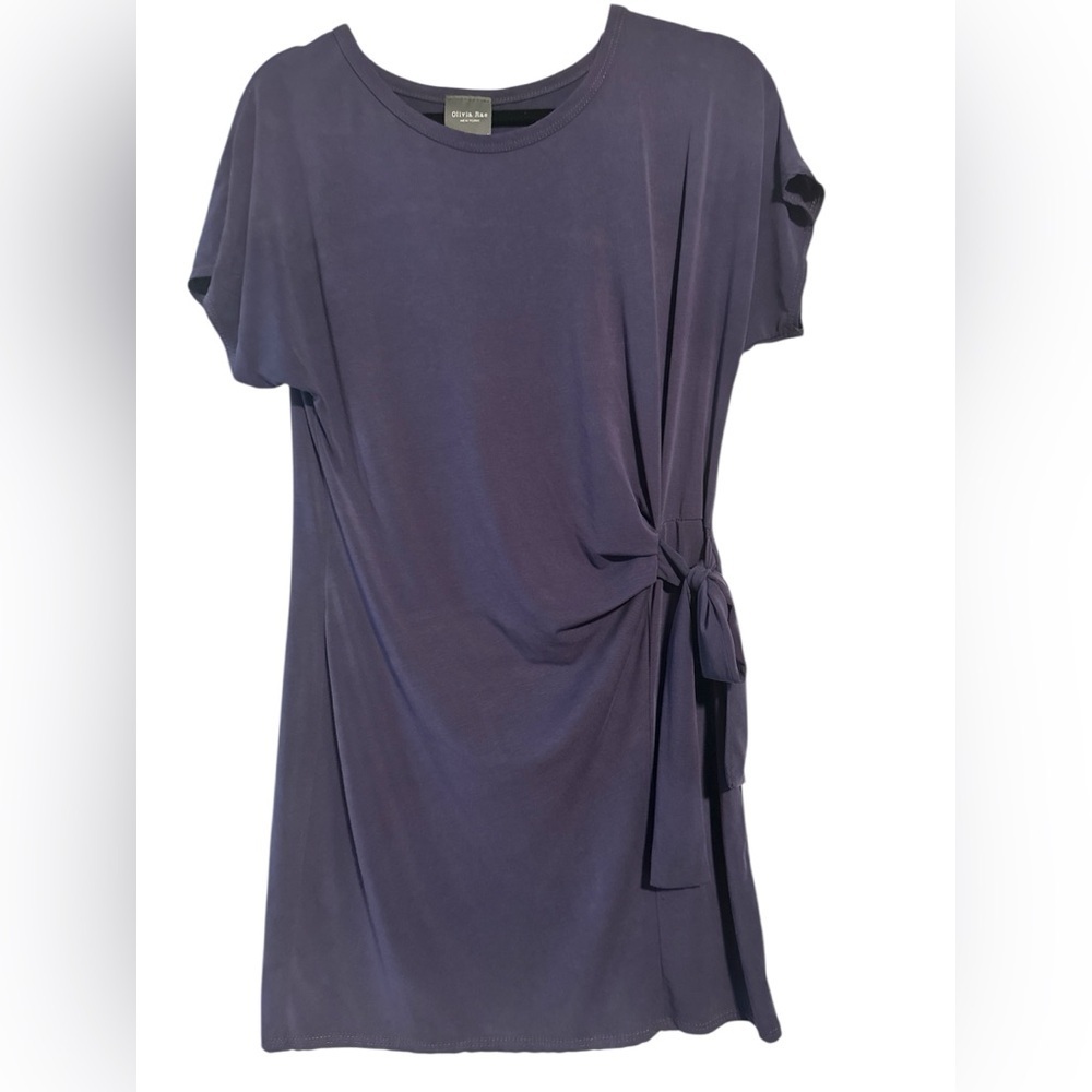Olivia Rae Dusty Purple Modal Dress.  Size Large.